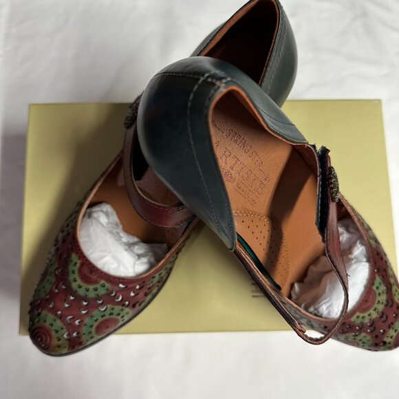 Spring Step L'Artiste LaJuan size 39 Brand New Bordeaux Multi color - Picture 8 of 8